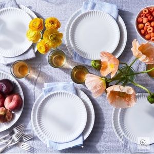 Food52 Melamine White salad plates set of 6